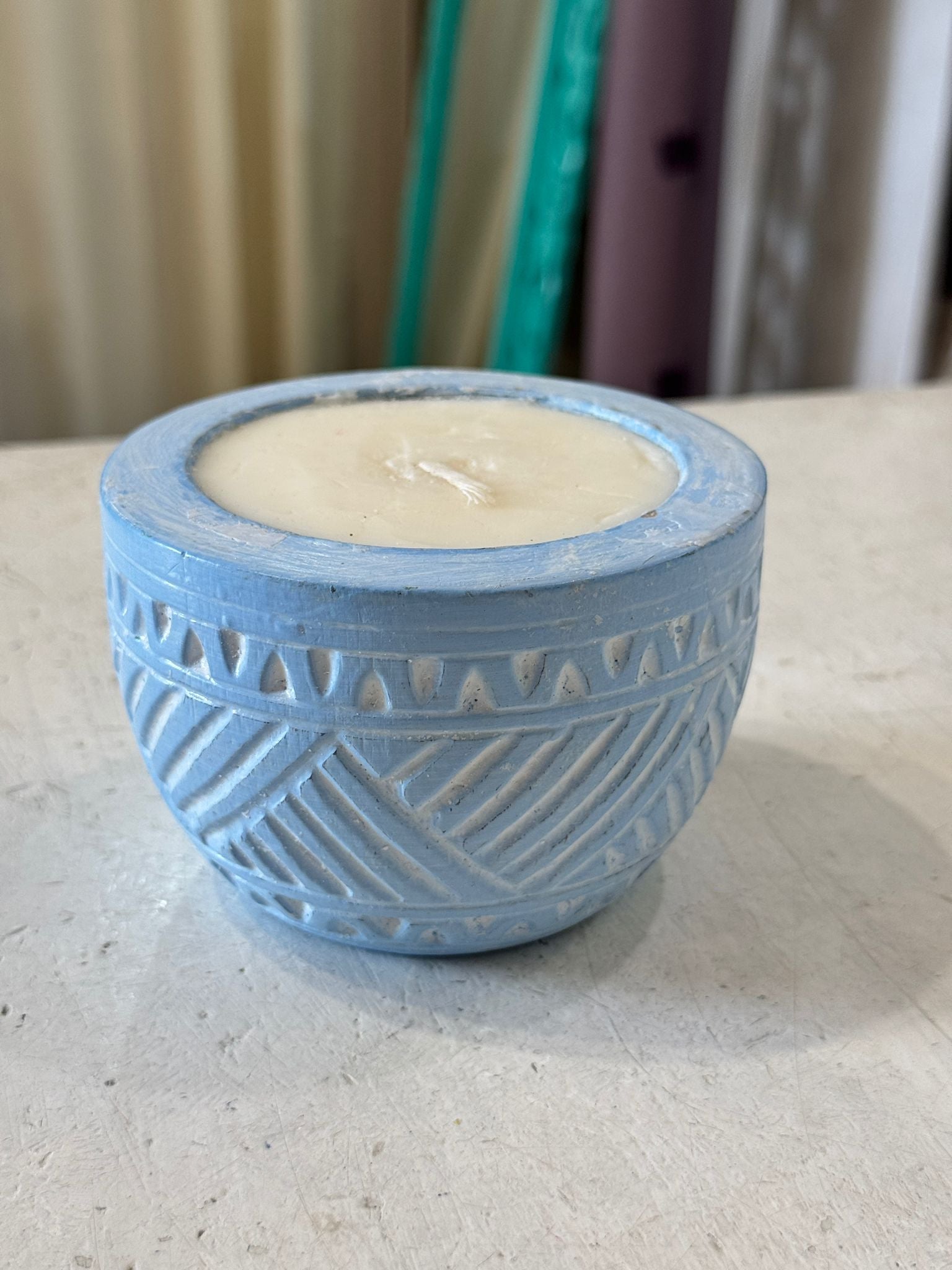 CANDELA LEGNO INTAGLIATO