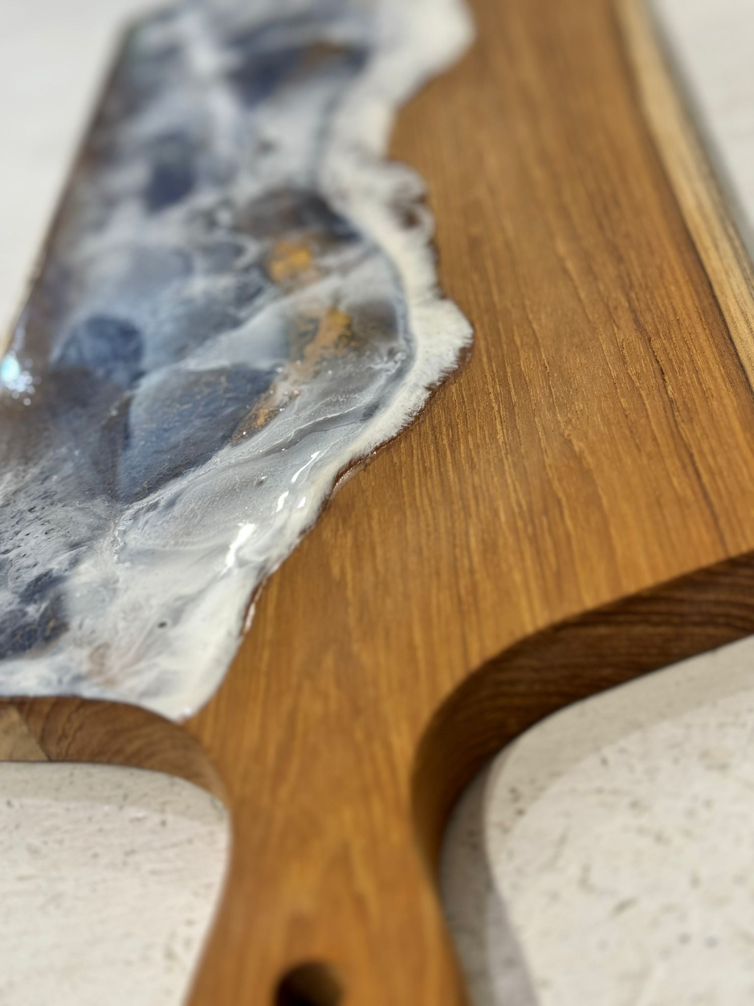 TAGLIERE TEAK E RESINA EPOSSIDICA