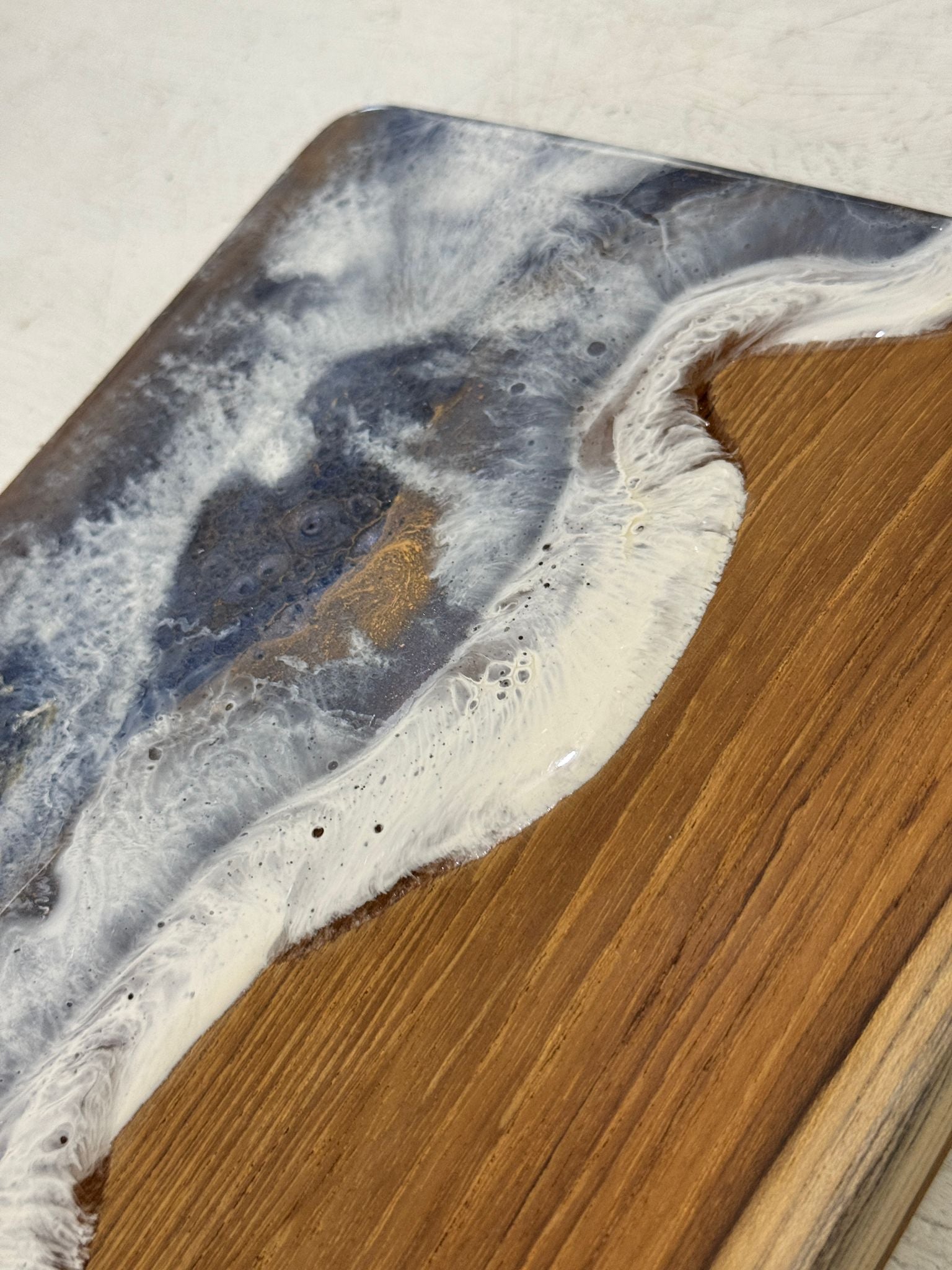 TAGLIERE TEAK E RESINA EPOSSIDICA