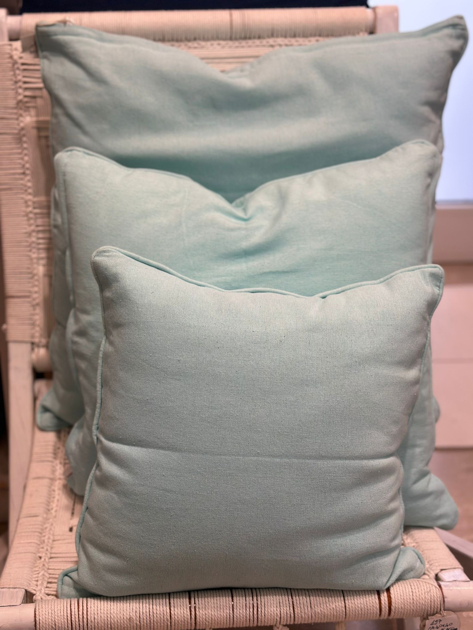 CUSCINO TURCHESE ACQUA