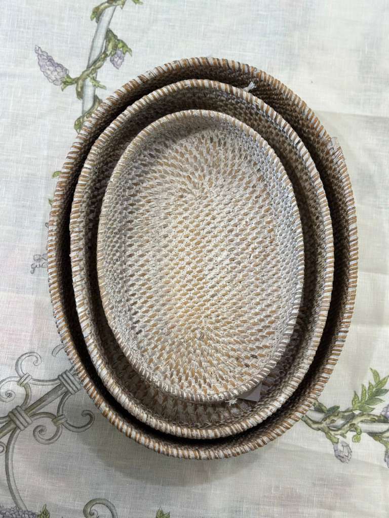 VASSOIO OVALE RATTAN
