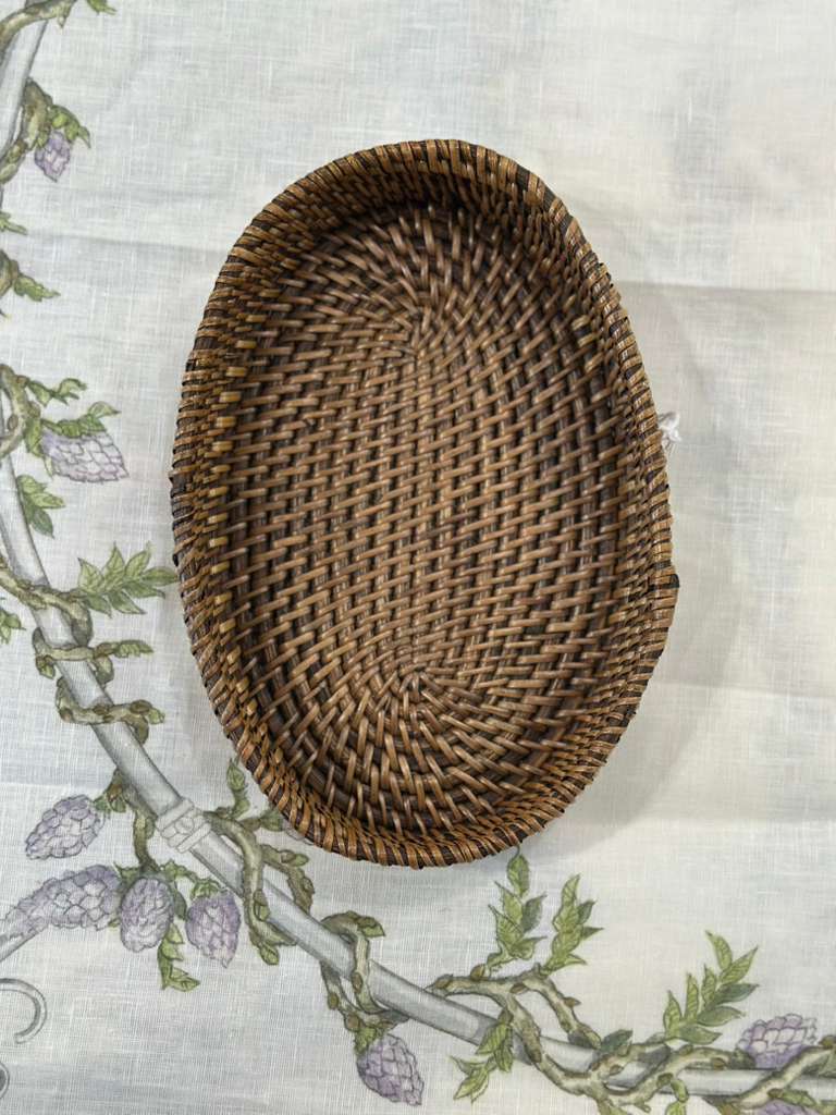 VASSOIO OVALE RATTAN