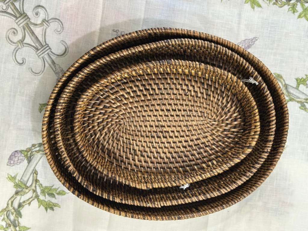 VASSOIO OVALE RATTAN