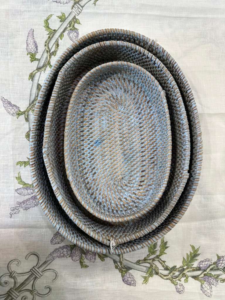 VASSOIO OVALE RATTAN