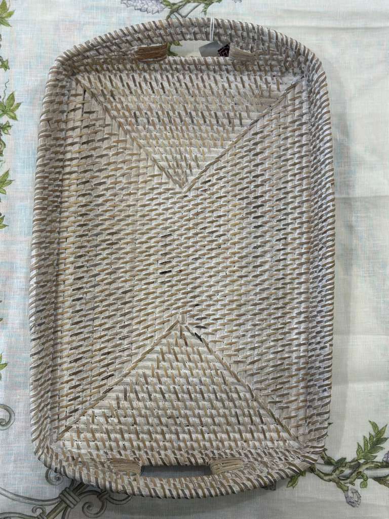 VASSOIO RETTANGOLARE RATTAN