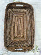 VASSOIO RETTANGOLARE RATTAN