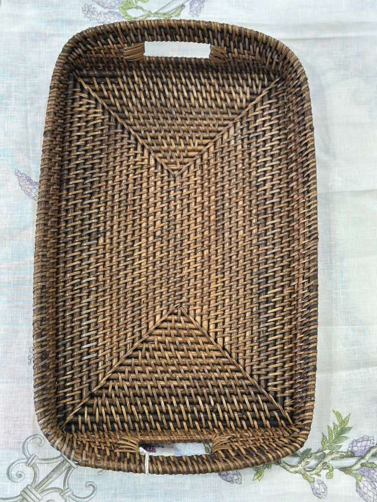 VASSOIO RETTANGOLARE RATTAN