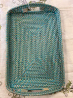 VASSOIO RETTANGOLARE RATTAN