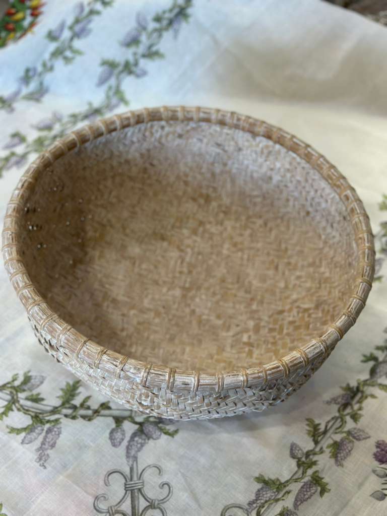 CESTA TONDA RATTAN E BAMBOO