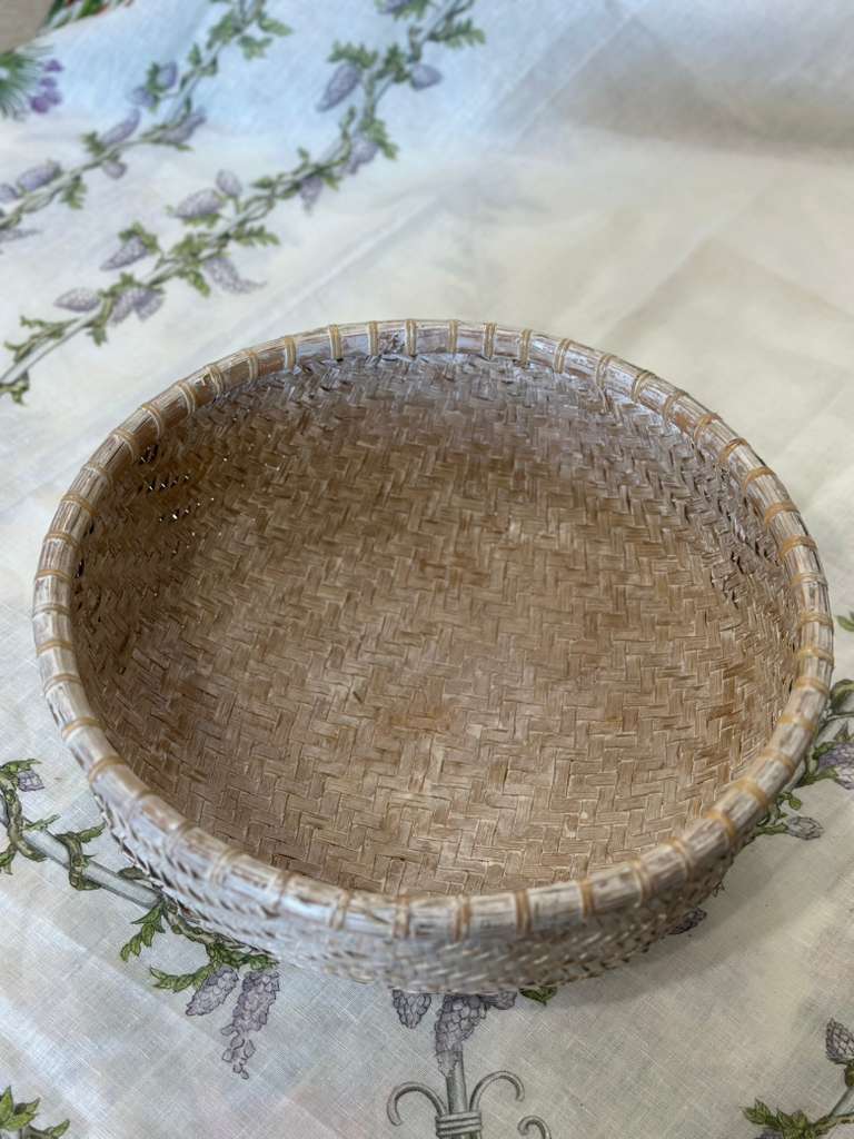 CESTA TONDA RATTAN E BAMBOO