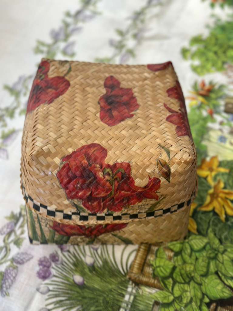 SCATOLA BAMBOO FIORI SCONTO 40%