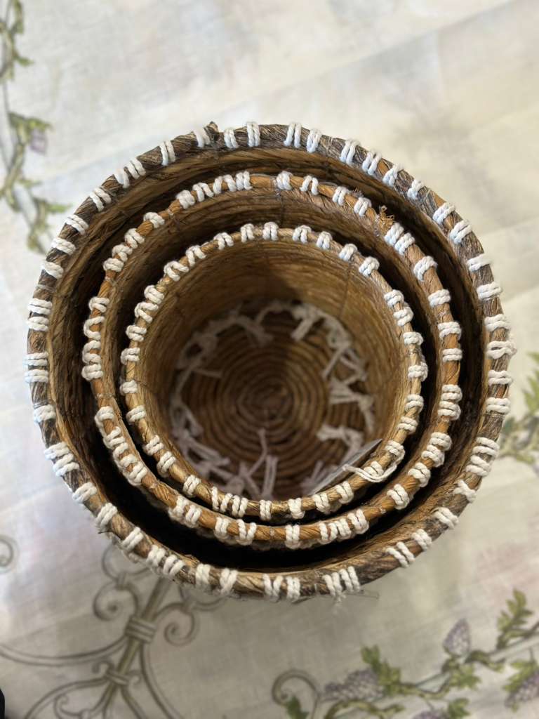 CESTINO SEAGRASS E MACRAMÈ