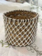 CESTINO SEAGRASS E MACRAMÈ