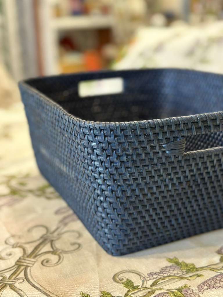 CESTA RETTANGOLARE STRETTO SOTTO RATTAN