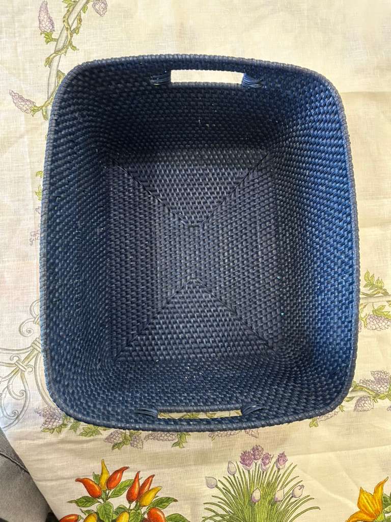 CESTA RETTANGOLARE STRETTO SOTTO RATTAN