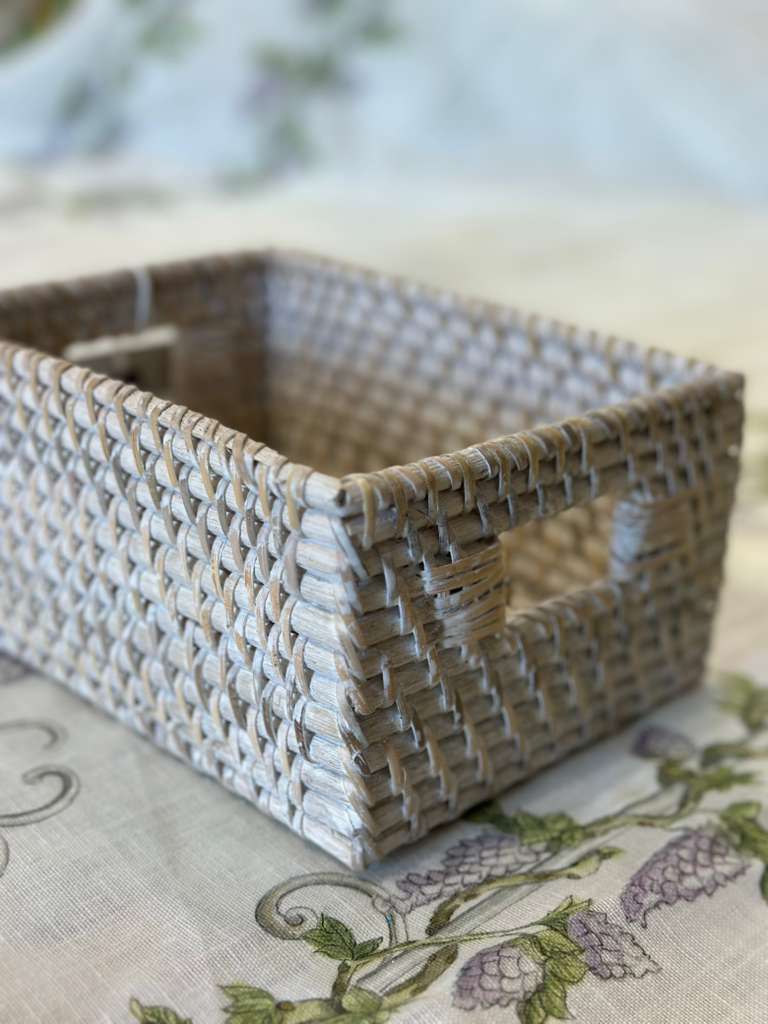 CESTA RETTANGOLARE RATTAN