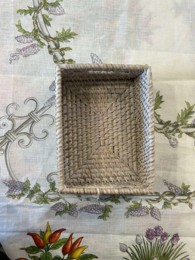 CESTA RETTANGOLARE RATTAN