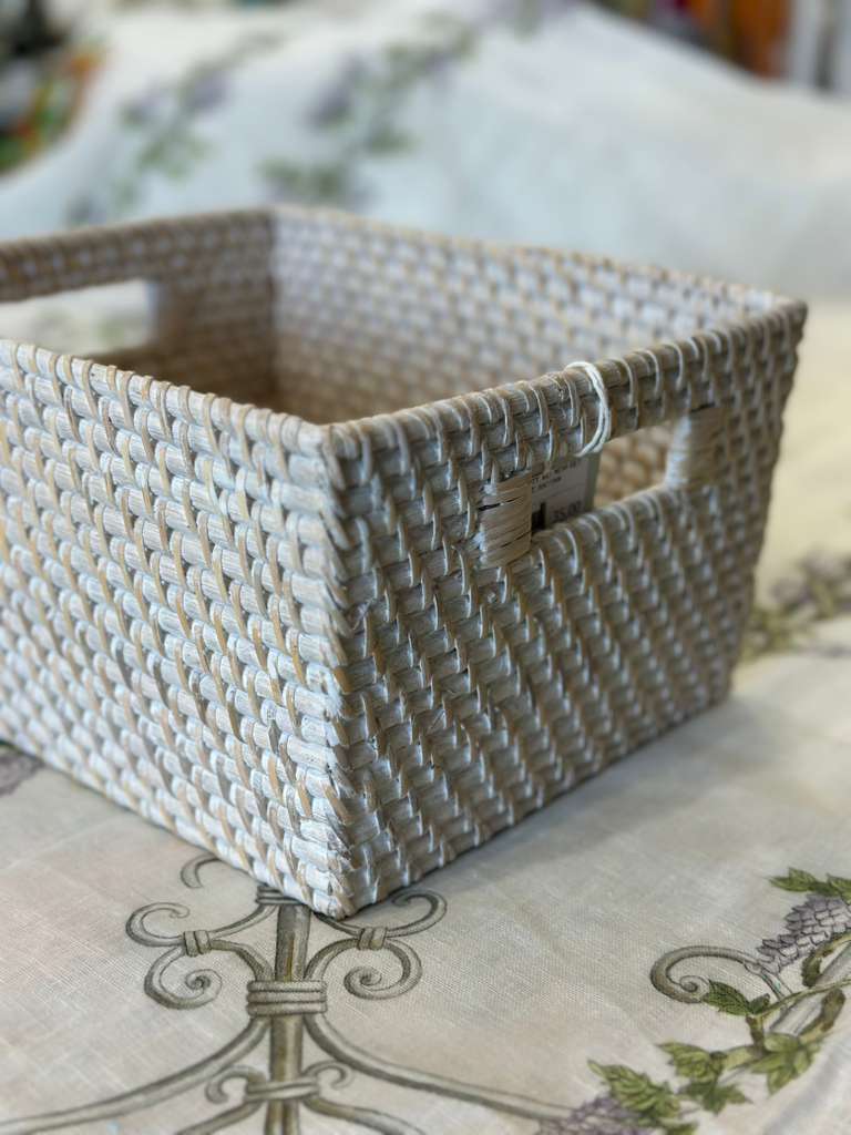 CESTA RETTANGOLARE RATTAN