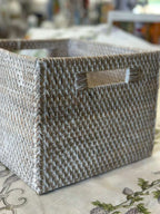 CESTA RETTANGOLARE RATTAN