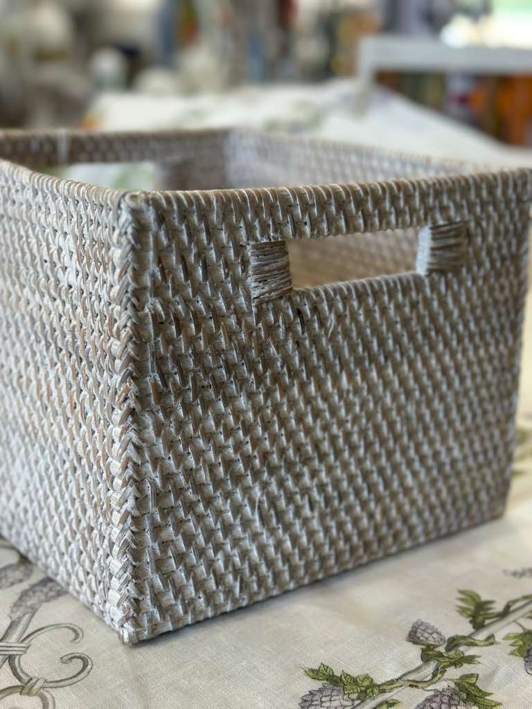 CESTA RETTANGOLARE RATTAN