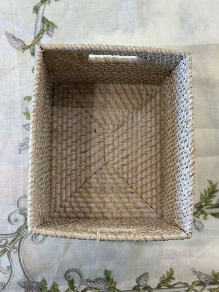 CESTA RETTANGOLARE RATTAN