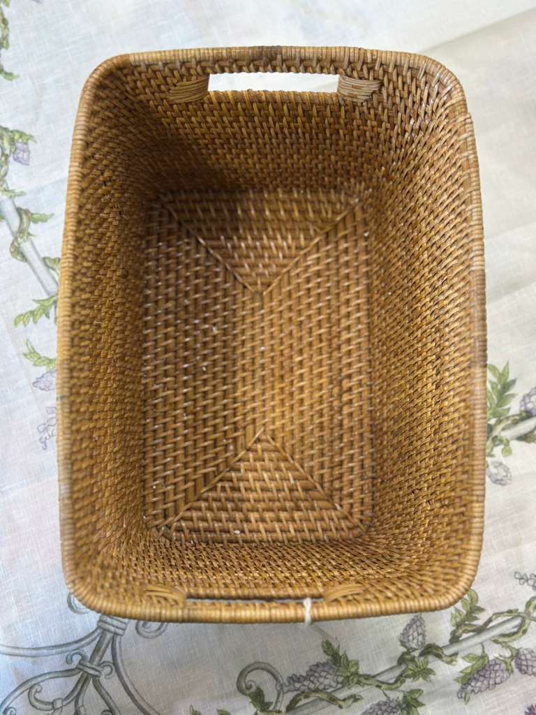 CESTA RETTANGOLARE STRETTO SOTTO RATTAN