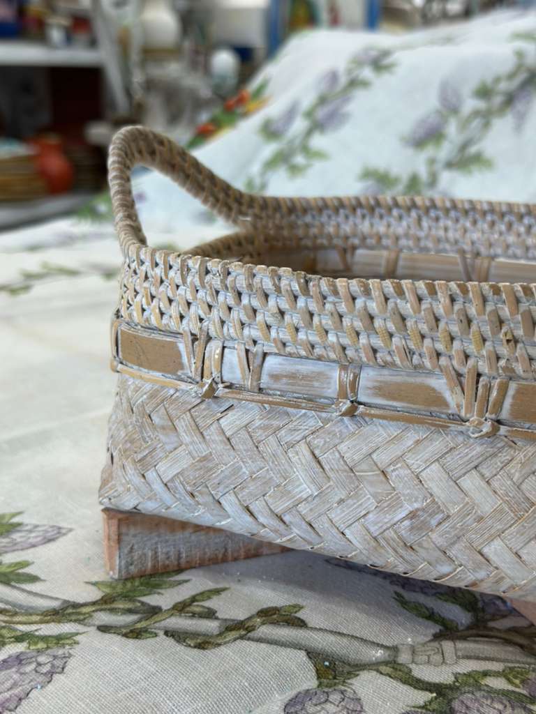 CESTINO QUADRATO RATTAN E BAMBOO