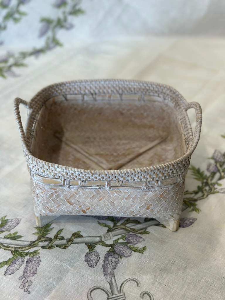 CESTINO QUADRATO RATTAN E BAMBOO