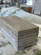 SCATOLA RETTANGOLARE RATTAN E BAMBOO