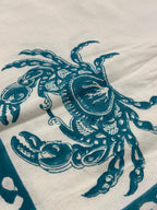 Telo Granchi Crab Tiffany Green in Cotone | Copriletto e Copridivano