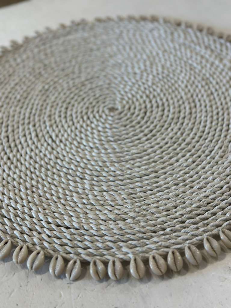 PLACEMAT TONDO XL GIUNCO CON CYPREE