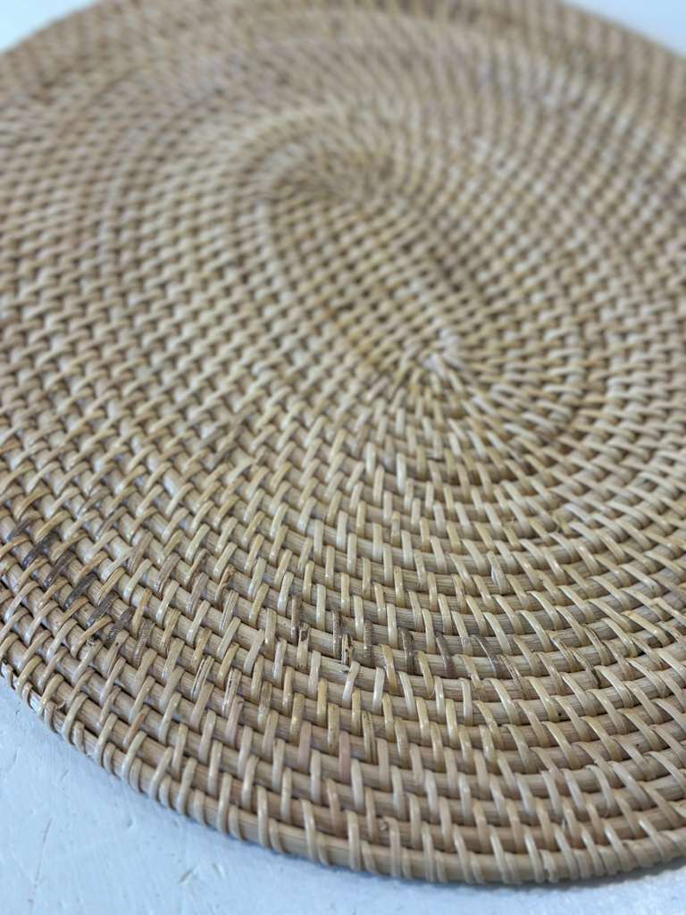 PLACEMAT OVALE NATURALE RATTAN