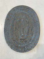 Placemat Ovale in Rattan Celeste Chiaro – Artigianale Indonesia