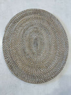 Placemat Ovale in Rattan Celeste Chiaro – Artigianale Indonesia