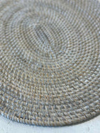 Placemat Ovale in Rattan Bianco – Artigianale Indonesia