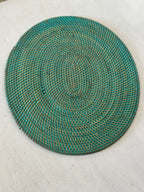 Placemat Ovale in Rattan Verde Tiffany – Artigianale Indonesia