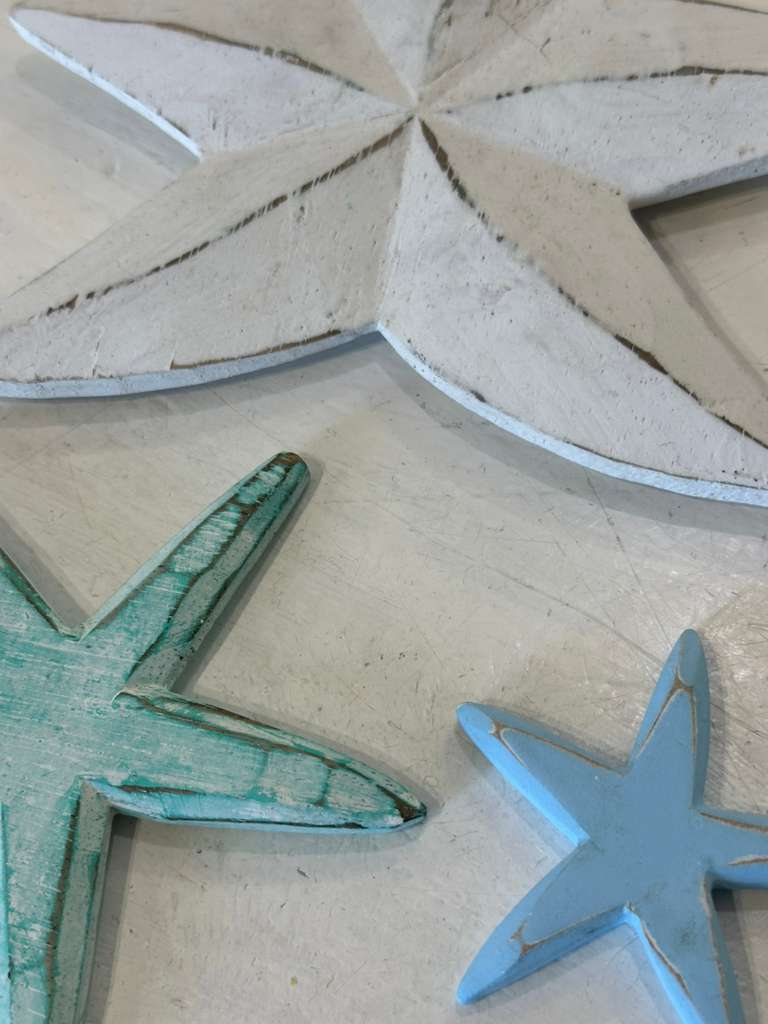 SET STELLE MARINE LEGNO