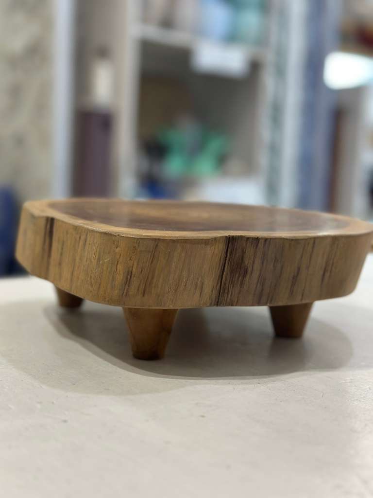 TAGLIERE TEAK NATURALE LEGNO RIALZATO