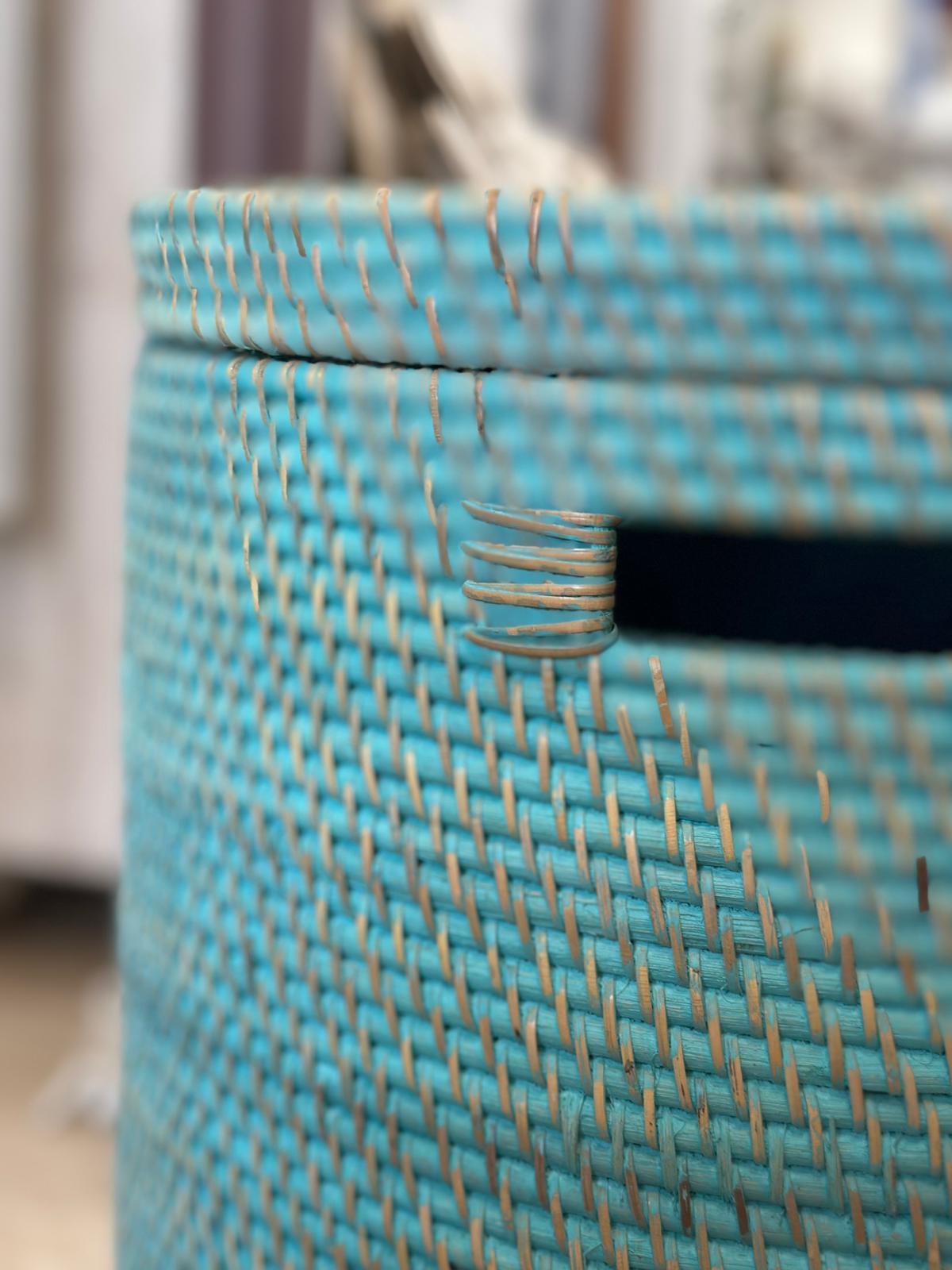 PORTABIANCHERIA TONDA RATTAN