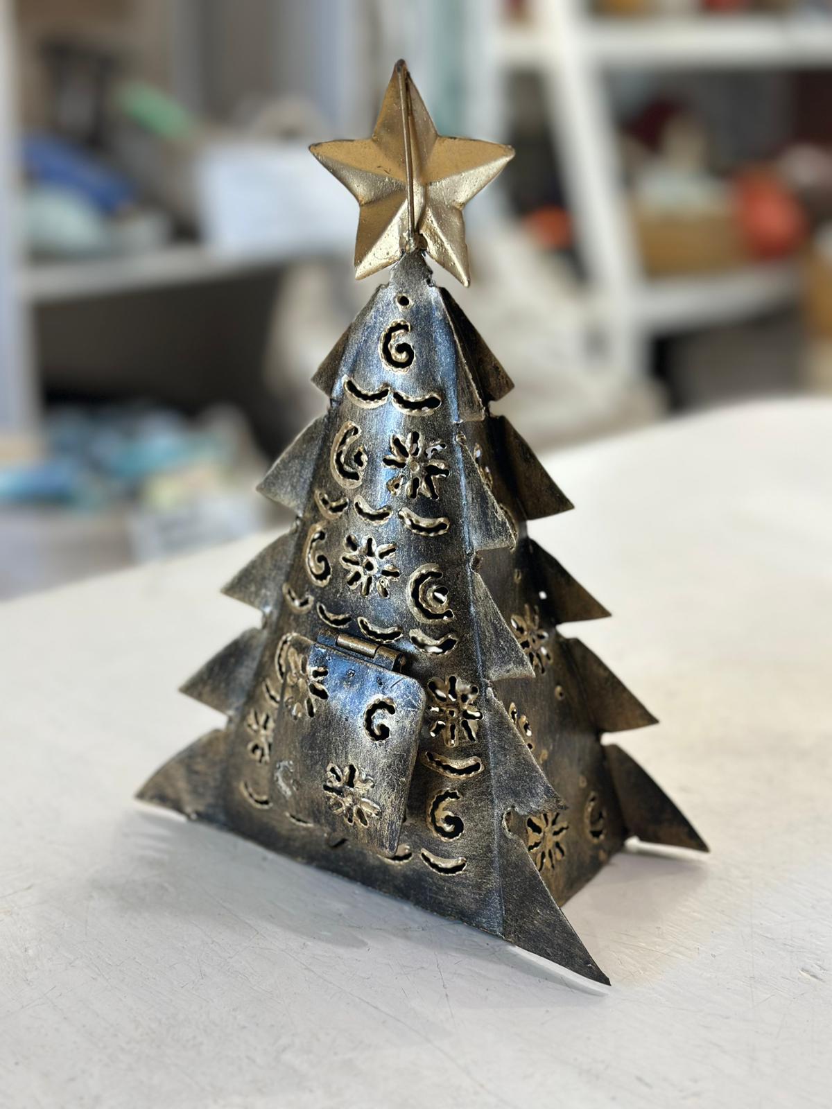 ALBERO DI NATALE PORTA CANDELA SPORTELLINO