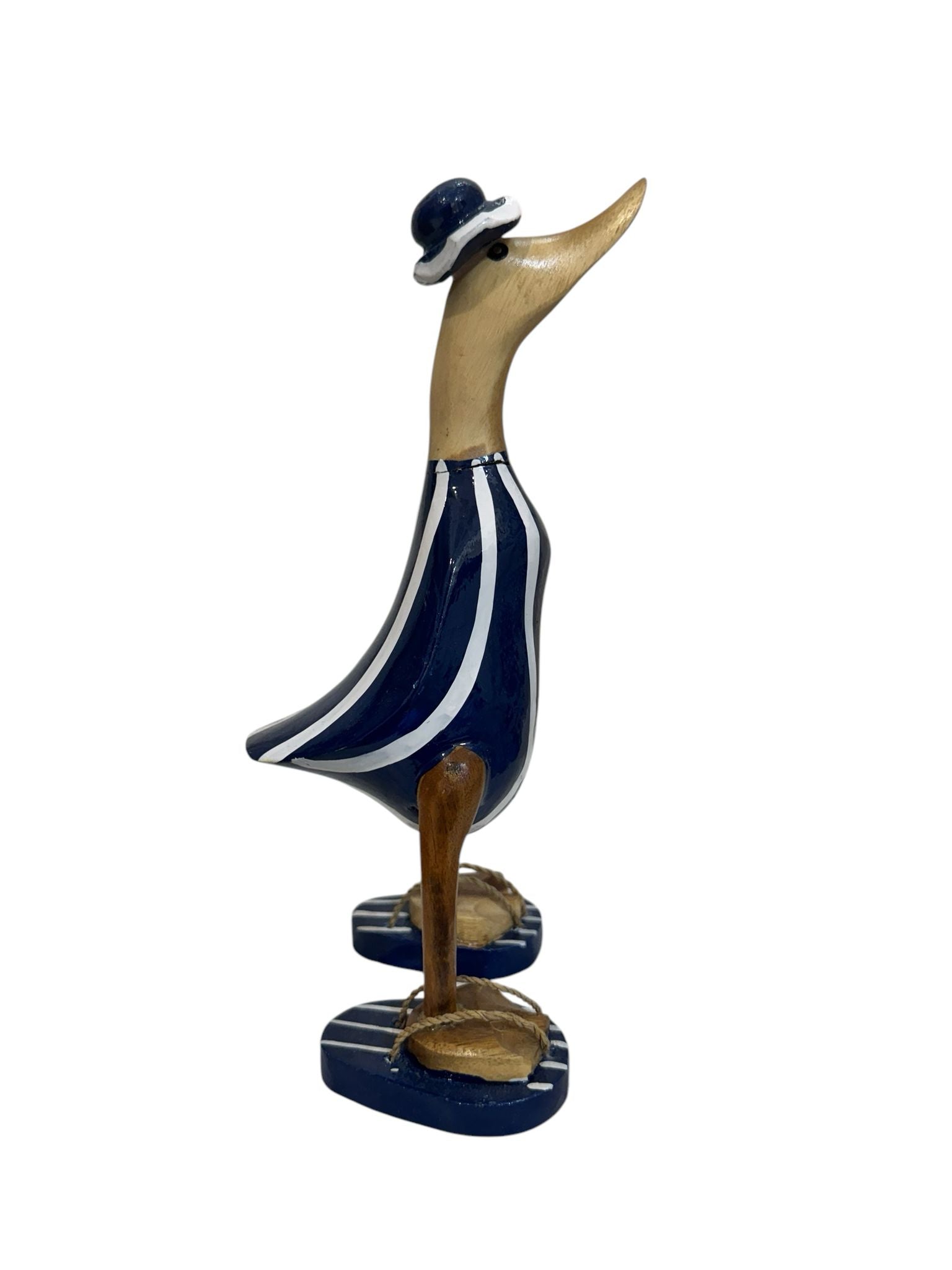 PAPERA BASSA BLU STRISCE BIANCHE