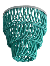 Carica l&#39;immagine nel visualizzatore di Gallery, LAMPADARIO NEW 3 STRATI CONCENTRICI VERDE TIFFANY
