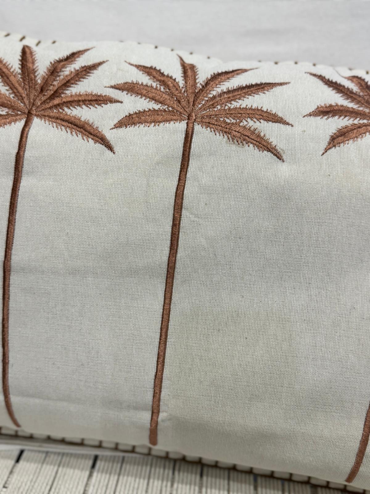 CUSCINO RETTANGOLARE ECRU 60X40 TRE PALME GOLD