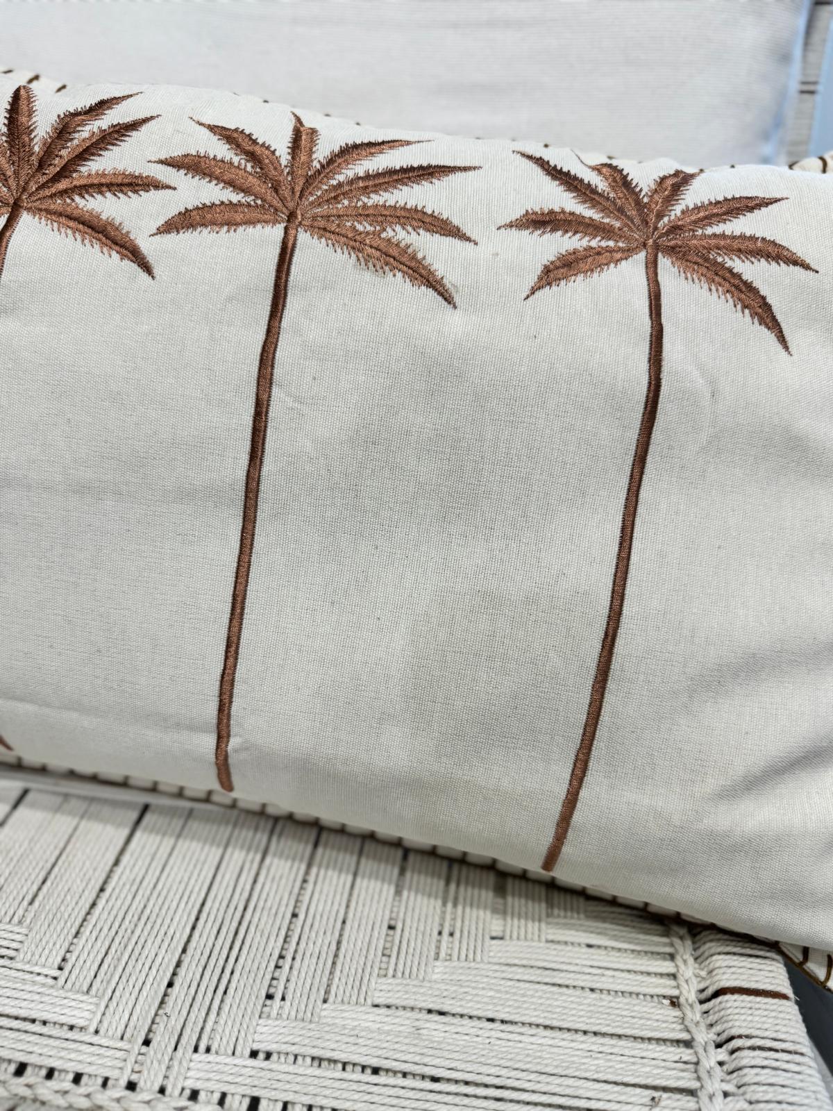CUSCINO RETTANGOLARE ECRU 60X40 TRE PALME GOLD