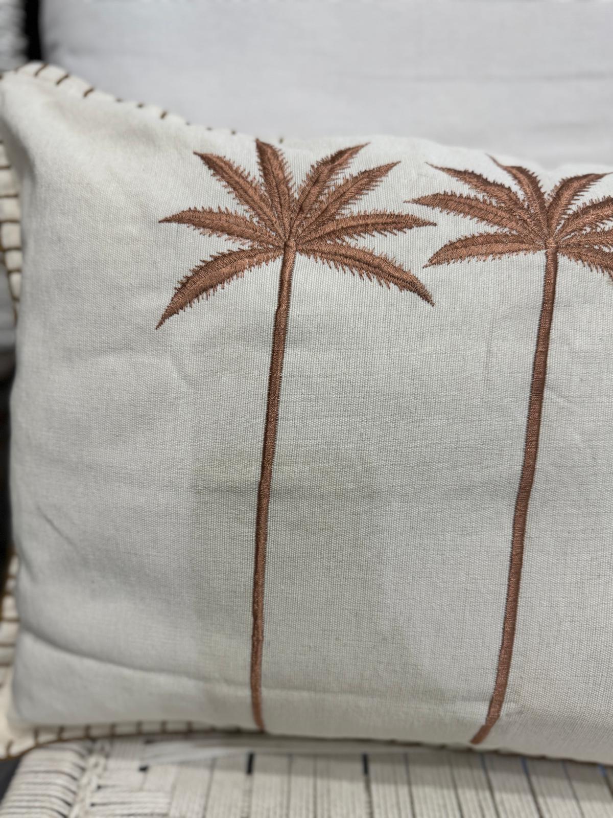 CUSCINO RETTANGOLARE ECRU 60X40 TRE PALME GOLD