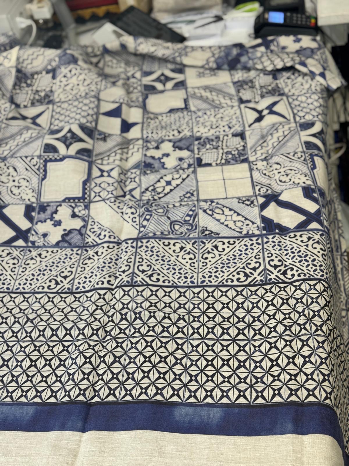 MEZZERO AZULEJOS IN LINO SINGOLO SCONTO 20%