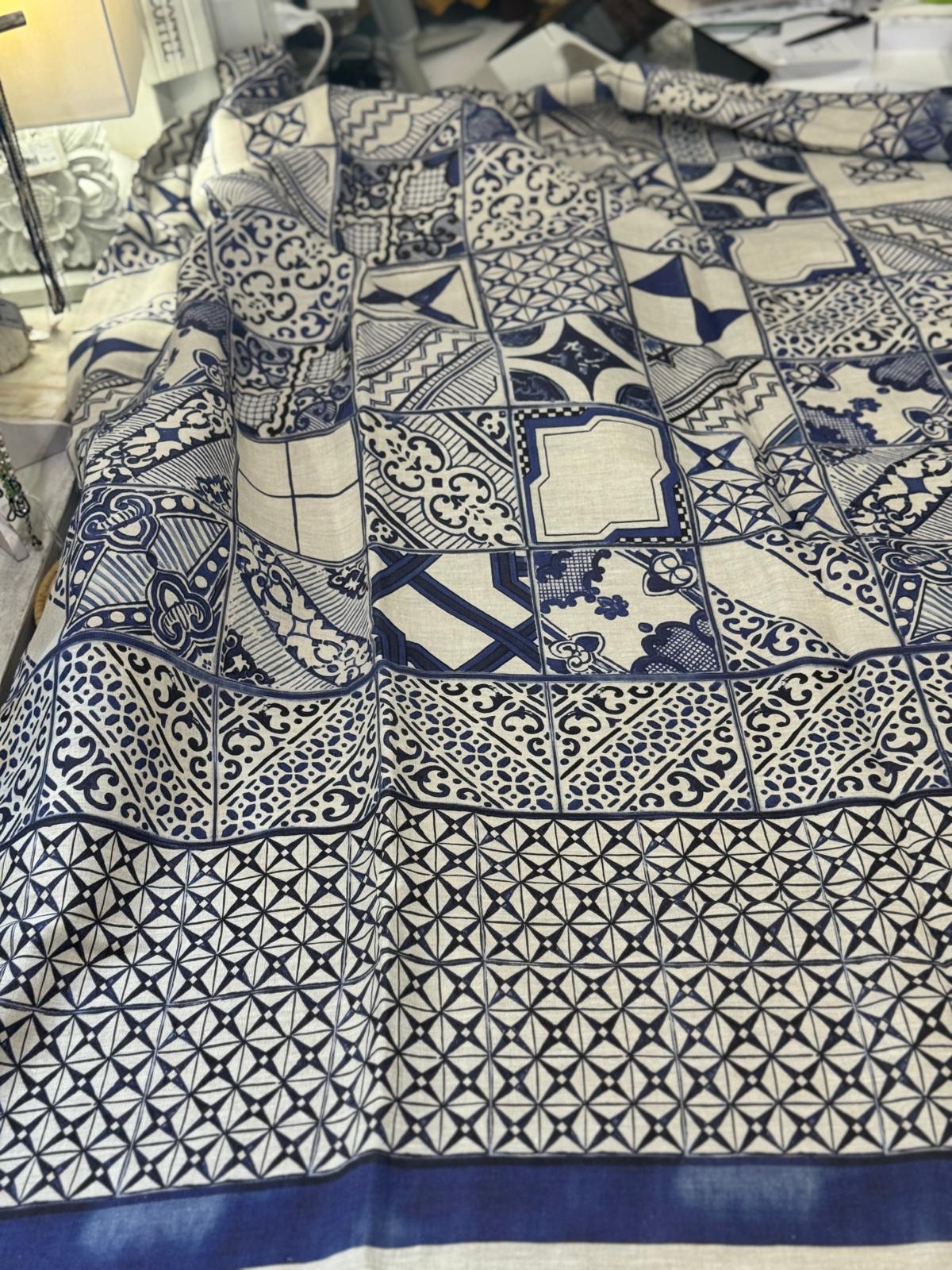 MEZZERO AZULEJOS IN LINO SINGOLO SCONTO 20%