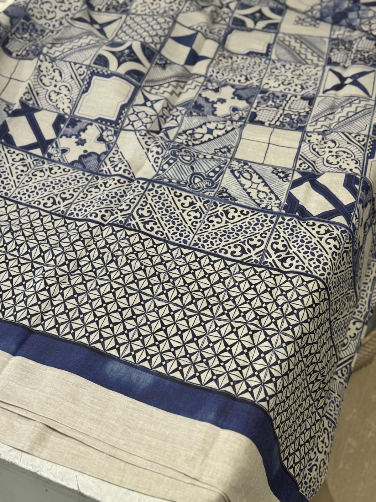 MEZZERO AZULEJOS IN LINO SINGOLO SCONTO 20%
