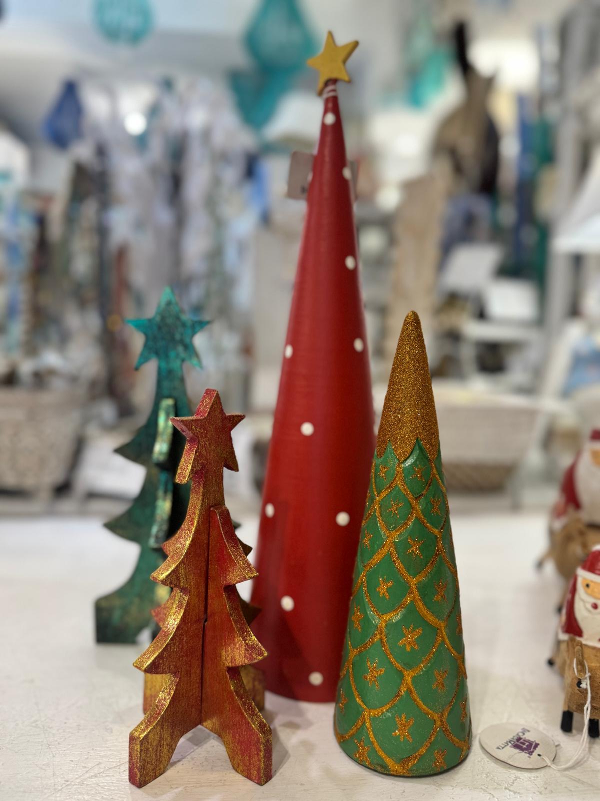 ALBERO NATALE ROSSO POIS BIANCO