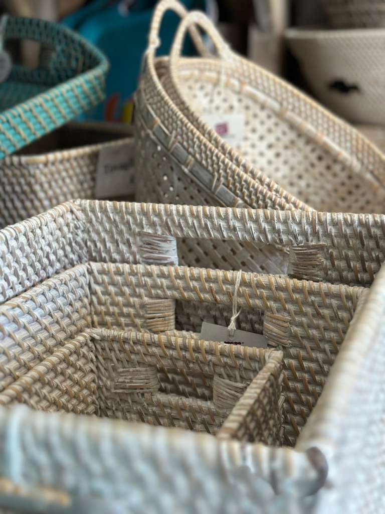 CESTA RETTANGOLARE RATTAN